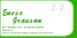 emese grausam business card